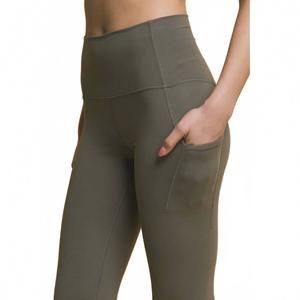 NEW REINE KRIEF women's flared microfiber leggings in charcoal
